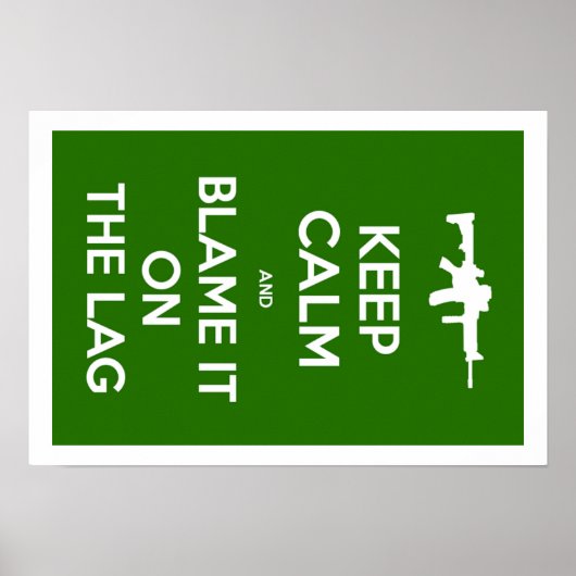 Houd kalm en verwijder het op de tas poster (Voorkant)