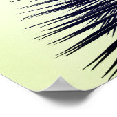 Houd kalm en verwijder onder het palmstrand poster (Hoek)