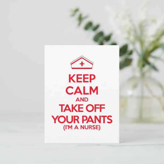 Houd kalm en verwijder uw mieren briefkaart (Staand voorkant)