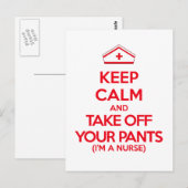 Houd kalm en verwijder uw mieren briefkaart (Voorkant / Achterkant)