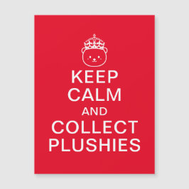 Houd kalm en verzamel plakjes magnetisch Kaart