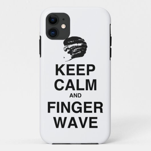 HOUD KALM EN VINGER WAVE! Case-Mate iPhone CASE (Achterkant)