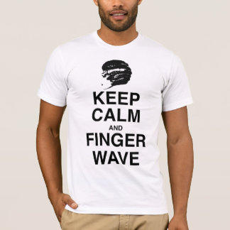 HOUD KALM EN VINGER WAVE! T-SHIRT