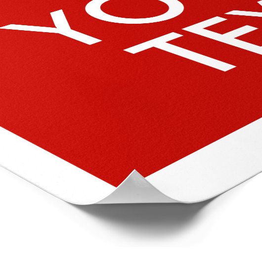 Houd kalm en voeg uw eigen persoonlijke tekst toe poster (Hoek)