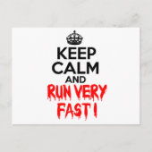 Houd kalm en voer zeer snel uit briefkaart (Voorkant)