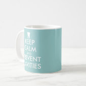 Houd kalm en voorkom holte mok voor tandarts (Voorkant links)