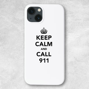 Houd Kalm en Vraag 911 Case-Mate iPhone Case