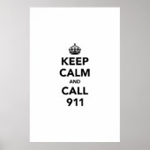 Houd Kalm en Vraag 911 Poster (Voorkant)