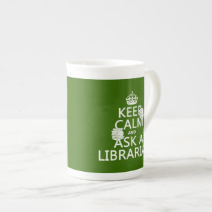 Houd kalm en vraag een Librarian (om het even welk Porselein Kop