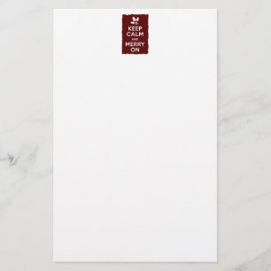 Houd Kalm en Vrolijk Briefpapier