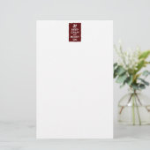 Houd Kalm en Vrolijk Briefpapier (Staand voorkant)