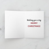 Houd Kalm en Vrolijk Feestdagen Kaart (Binnen)