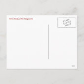 Houd Kalm en Vrolijk op Rood en Groen Feestdagenkaart (Achterkant)