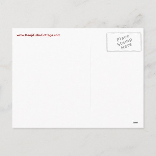 Houd Kalm en Vrolijk op Rood en Groen Feestdagenkaart (Achterkant)