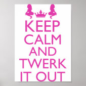 Houd kalm en werk het uit poster (Voorkant)