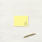 Houd kalm en werk thuis post-it® notes (Op bureau)