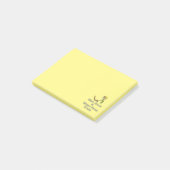 Houd kalm en werk thuis post-it® notes (Schuin)