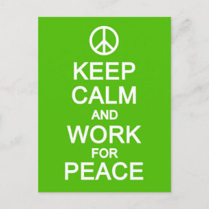 Houd kalm en werk voor een briefkaart, pas uw syst briefkaart