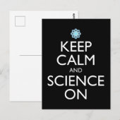 Houd kalm en wetenschap aan briefkaart (Voorkant / Achterkant)