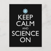 Houd kalm en wetenschap aan briefkaart (Voorkant)