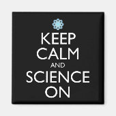 Houd kalm en wetenschap aan magneet (Voorkant)