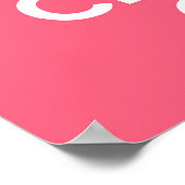 Houd kalm en wijs aan druk poster (Hoek)