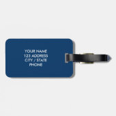 Houd kalm en zeilde bij het bagagelabel van de ank (Achterkant horizontaal)