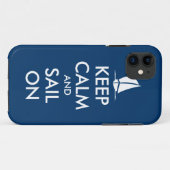 Houd kalm en zeilde op iPhone 5 hoesje | Nautisch (Achterkant (horizontaal))