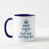 Houd kalm en zet de fles aan mok (Links)