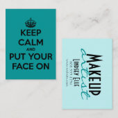 Houd kalm en zet je gezicht aan visitekaartje (Voorkant / Achterkant)
