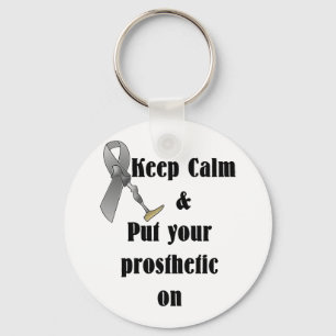 Houd kalm en zet uw prothese aan sleutelhanger