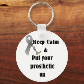 Houd kalm en zet uw prothese aan sleutelhanger (Voorkant)