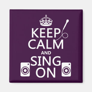 Houd Kalm en zing (Karaoke) Magneet