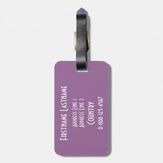 Houd kalm en Zing op aangepast bagagelabel (Achterkant verticaal)