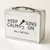 Houd kalm en Zing op douanetekst (Achterkant)