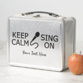 Houd kalm en Zing op douanetekst (In situ)