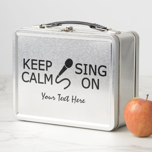 Houd kalm en Zing op douanetekst (In situ)