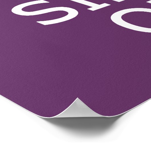 Houd kalm en Zing op het poster van de douanekleur (Hoek)