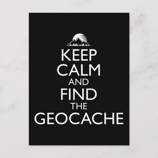 Houd kalm en zoek de tandpijn briefkaart (Voorkant)