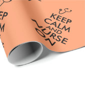 Houd kalm en zuster op papier met cadeautjes (Rol Hoek)