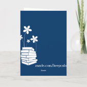 Houd Kalm en zwem (in om het even welke kleur) Kaart (Achterkant)