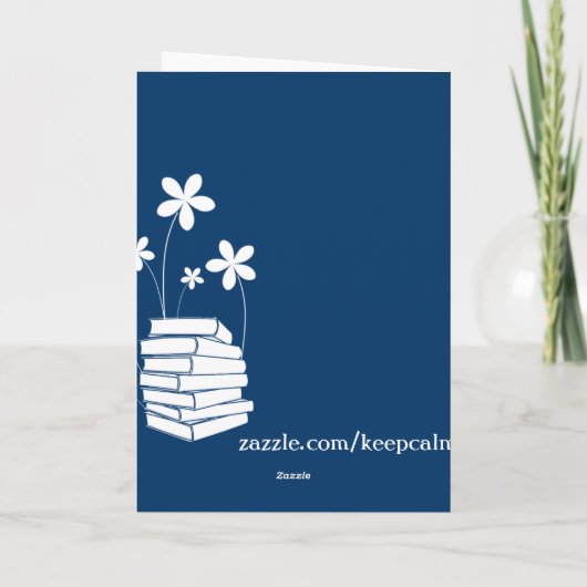 Houd Kalm en zwem (in om het even welke kleur) Kaart (Achterkant)