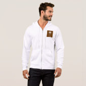 HOUD KALM ETEN CHOCOLADE HOODIE (Voorkant volledig)