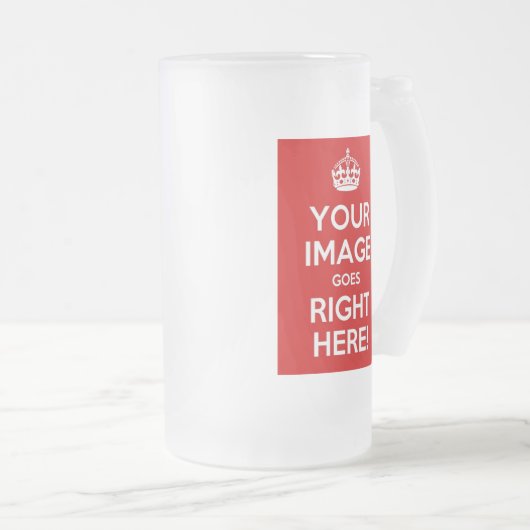 Houd kalm gevroren glazen bier Mok (Voorkant rechts)