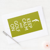 Houd Kalm & Golf op de stickers van de douanekleur (Envelop)