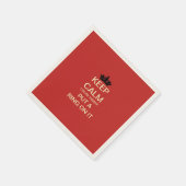 HOUD KALM Grappig Harry & Meghan Papier Party Serv Servet (Hoek)