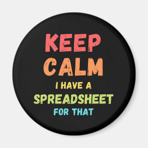 Houd kalm ik heb daar een spreadsheet voor - Excel Magneet