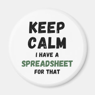 Houd kalm ik heb daar een spreadsheet voor - Excel Magneet