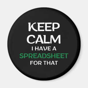 Houd kalm ik heb daar een spreadsheet voor - Excel Magneet