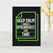 Houd kalm ik heb een spreadsheet voor dat kaart (Gele Bloem)